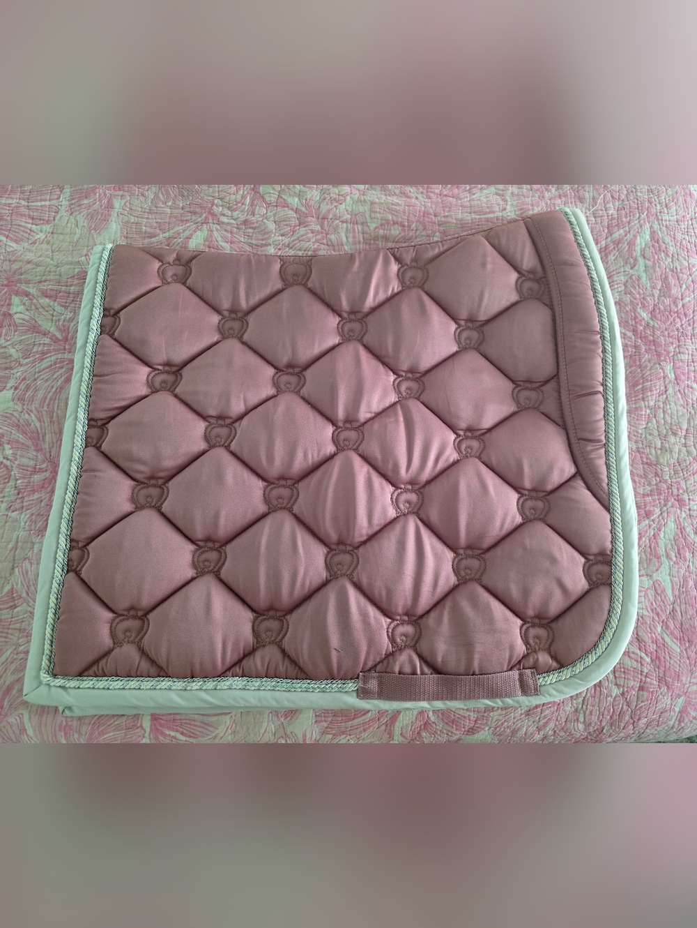 Ps Of Sweden Quilted Rose Pink Saddle Pad - Soft Dressage/ Full Euc - Picture 2 of 3